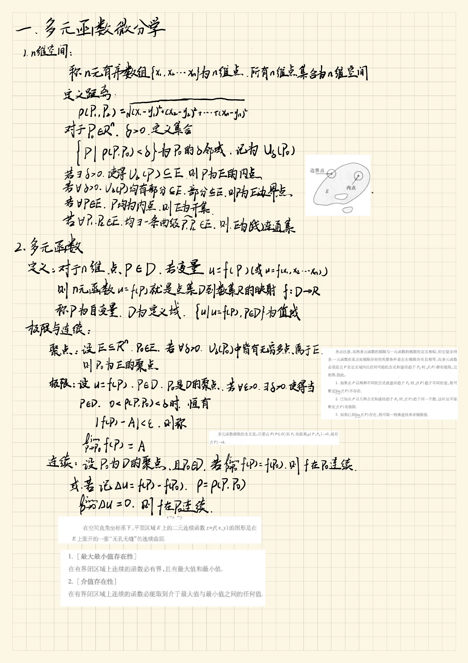 数学分析原笔记第 2 页